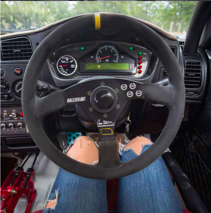 Suede Racing Steering Wheel