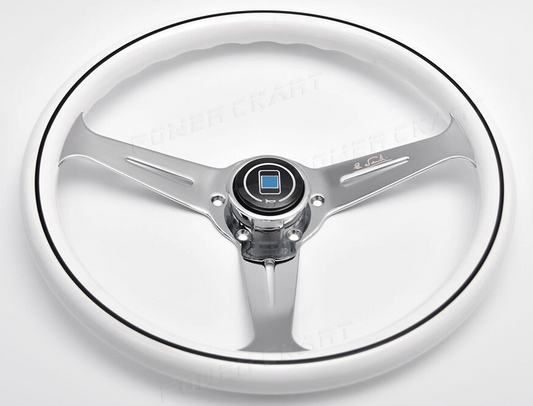 White Nardi Steering Wheel 
